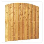 Scherm grenen 15 mm 180 x 180 cm toog, gewolmaniseerd 15 planks