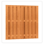 Scherm hardhout 17-planks 180 x 180 cm recht